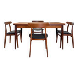 Extensible table by Oswald Vermaercke, 1960