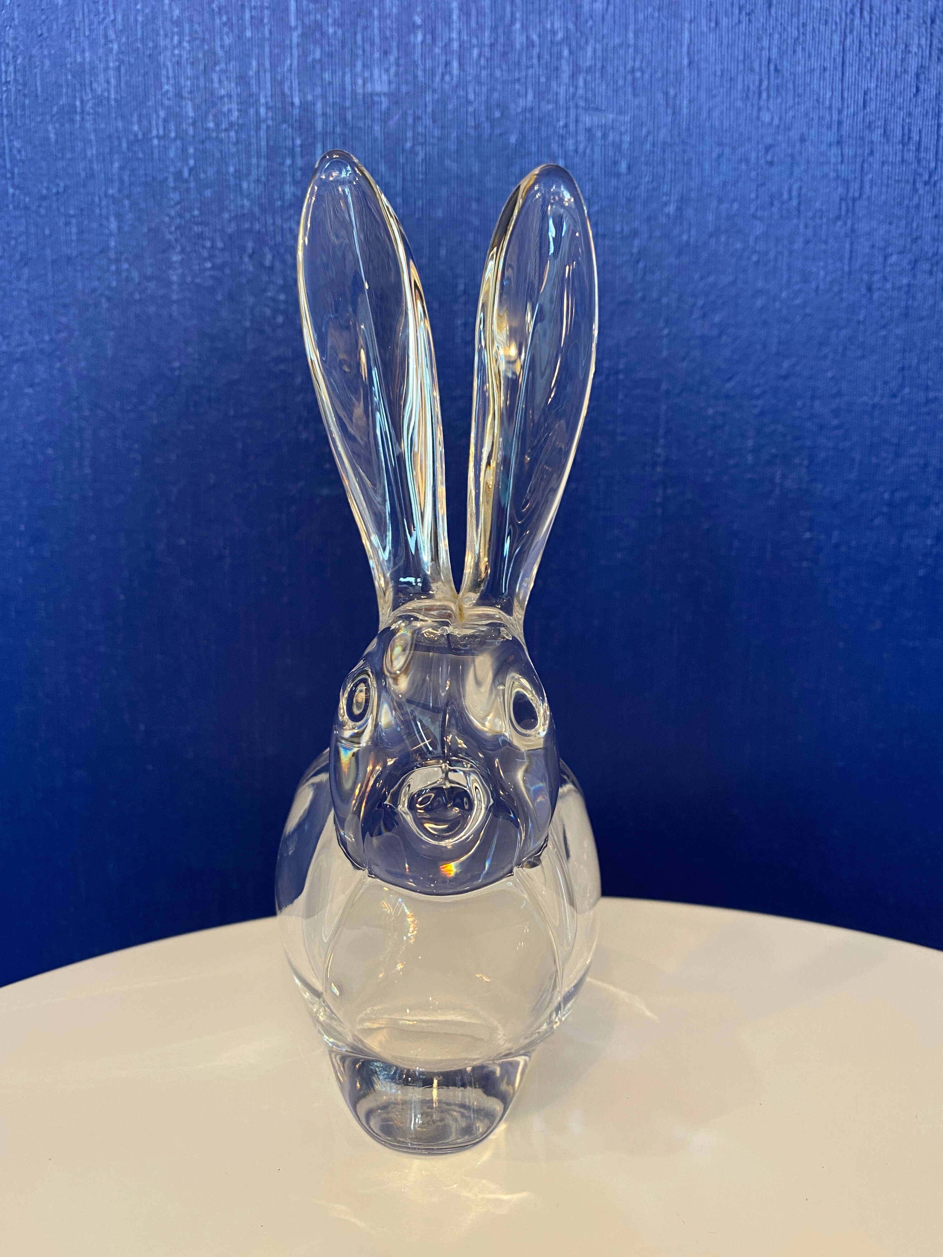 Glass rabbit cup Art Vannes france