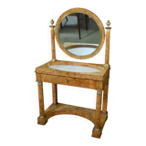 Dressing table in elm burl veneer, Empire period – Early 19th century