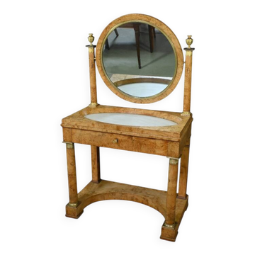 Coiffeuse en placage de Loupe d’Orme, époque Empire – Début XIXe