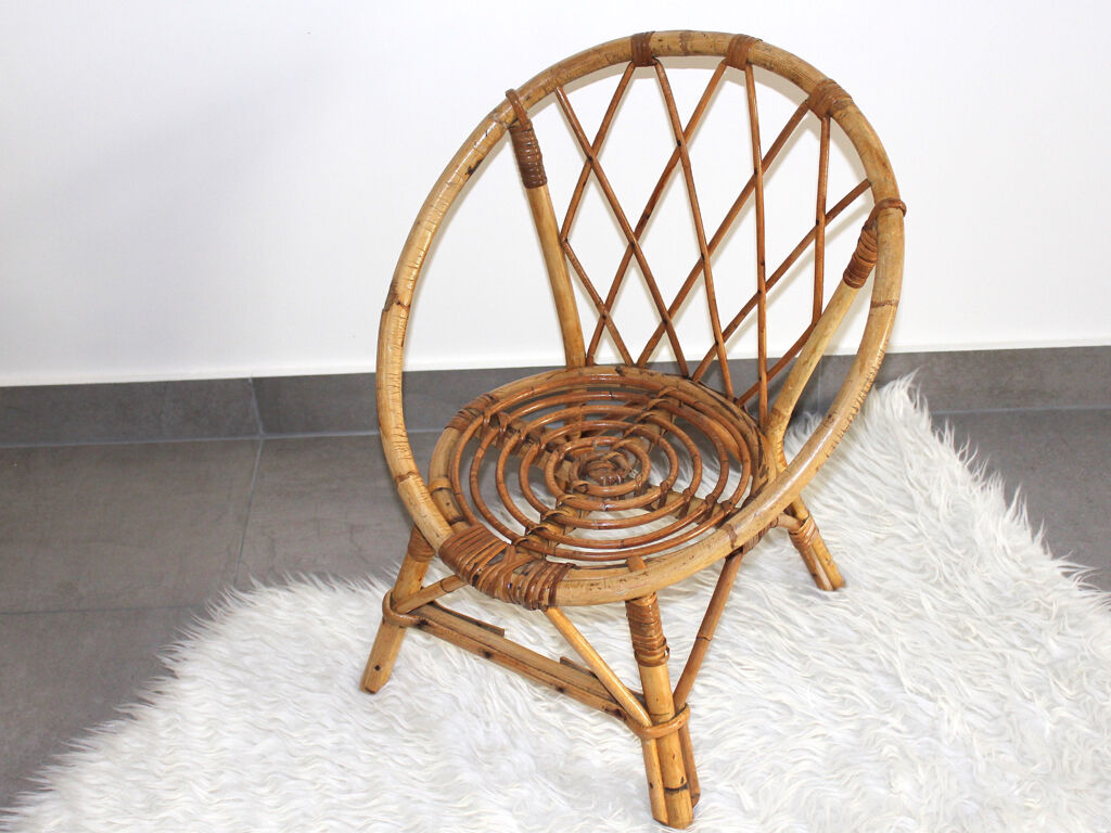 Child rattan armchair