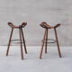 Brutalist mid-century 'Marbella' bar stool (up to 8 available)