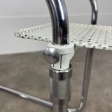 "L'Adap-Table" modular serving trolley in perforated metal and chrome