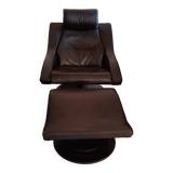 Nelo designer armchair + ottoman