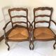 Pair of Provencal mulched armchairs Louis XV style