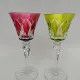 2 large crystal glasses from Saint Louis, Camargue model.