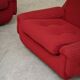 Paire de fauteuils rouge Atlantis Space Age République Tchèque 1970