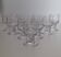 Verres à pied épais vintage