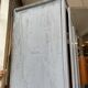 Blue patinated workshop furniture locker room