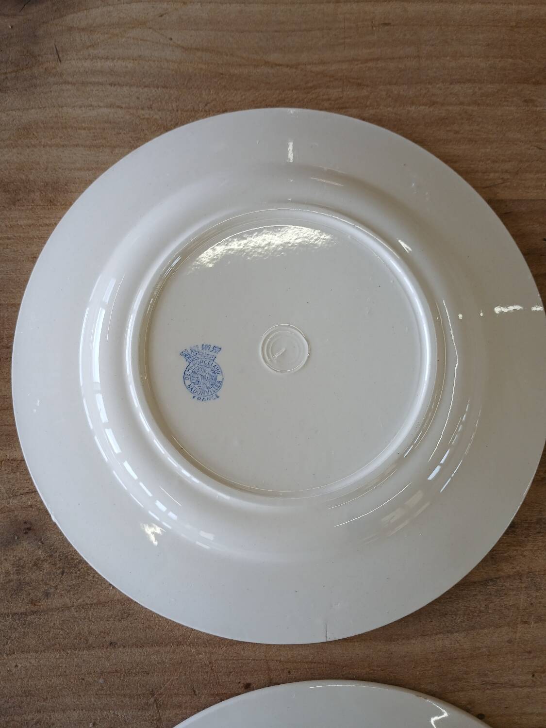 6 old Badonviller dessert plates