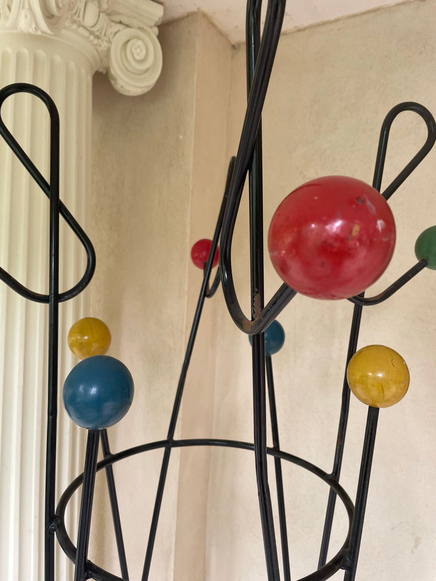 Coat rack attributed to Roger Ferraud (1890-1964) model "treble clef"
