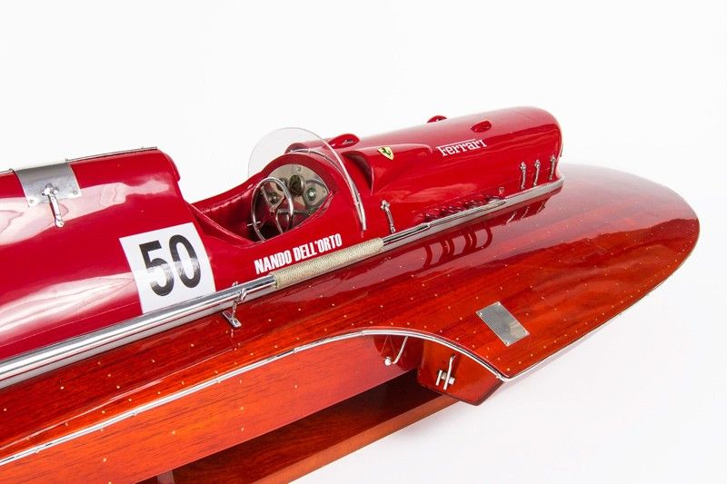 Boat model Riva Arno IX Timossi Italian 76 cm fully wood studded