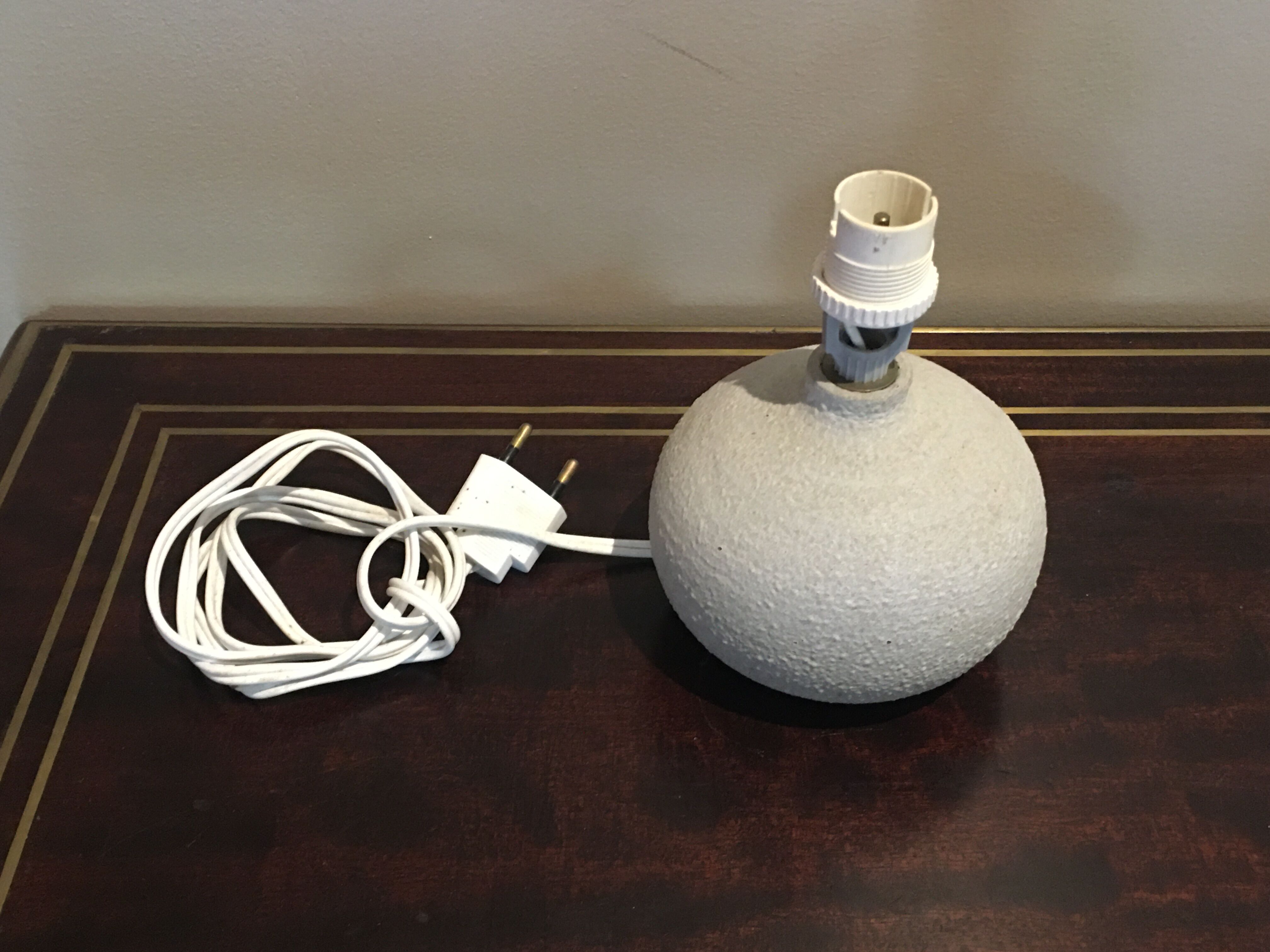 Vintage lamp foot signed