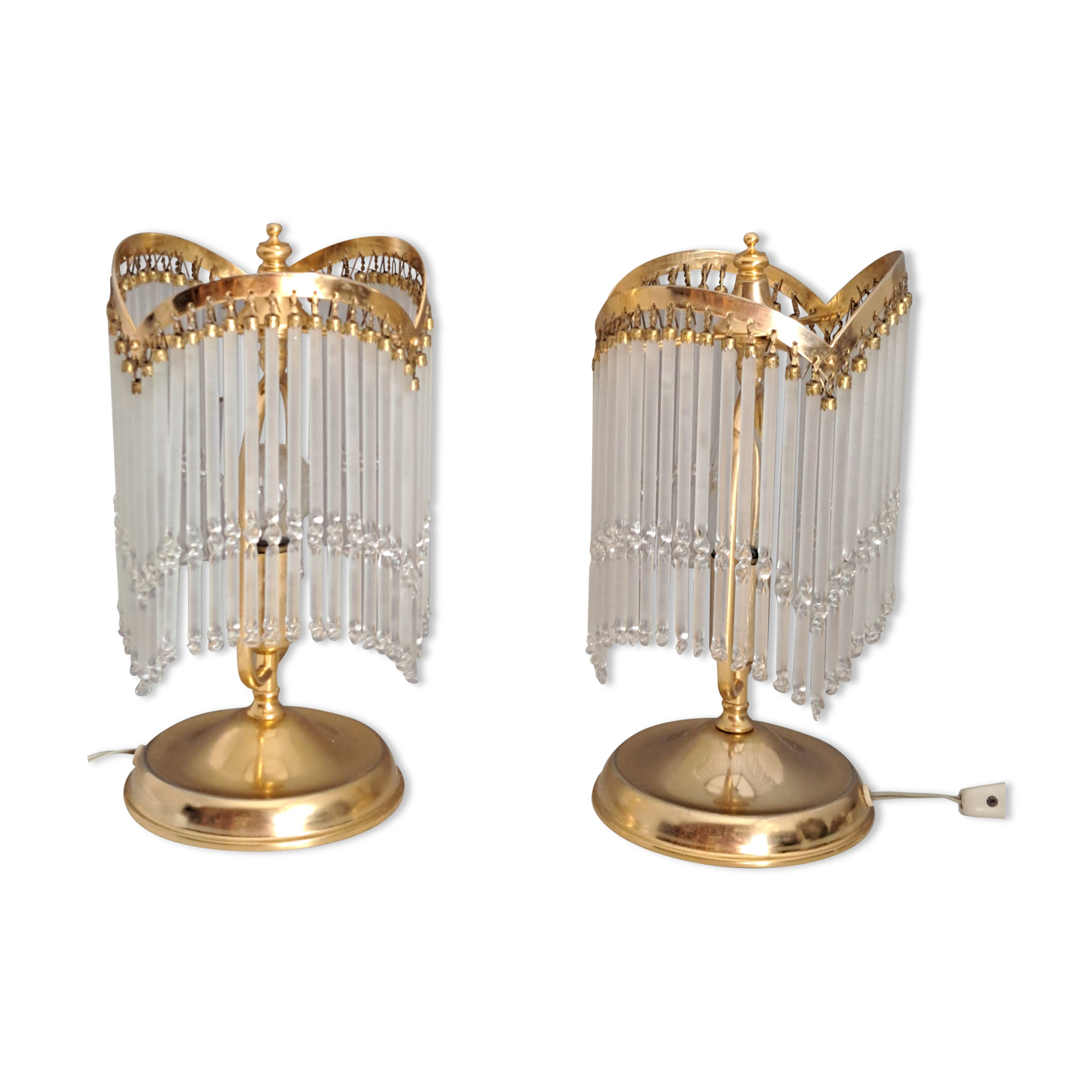 Pair of classic bedside lamps