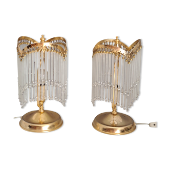 Paire de lampes de chevet classiques