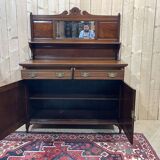 English art nouveau buffet in mahogany early twentieth century