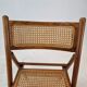 Ensemble de 2 chaises pliantes italiennes en osier, années 1980