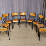 Lot of 18 vintage chairs "mullca"