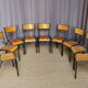 Lot de 18 chaises vintage "mullca"