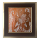 Cubist table copper engraving