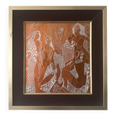 Tableau cubiste gravure sur cuivre