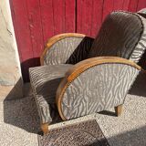 Paire de fauteuils art deco