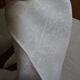 Lot de 10 serviettes de table brodées coton damassé monogramme J.G