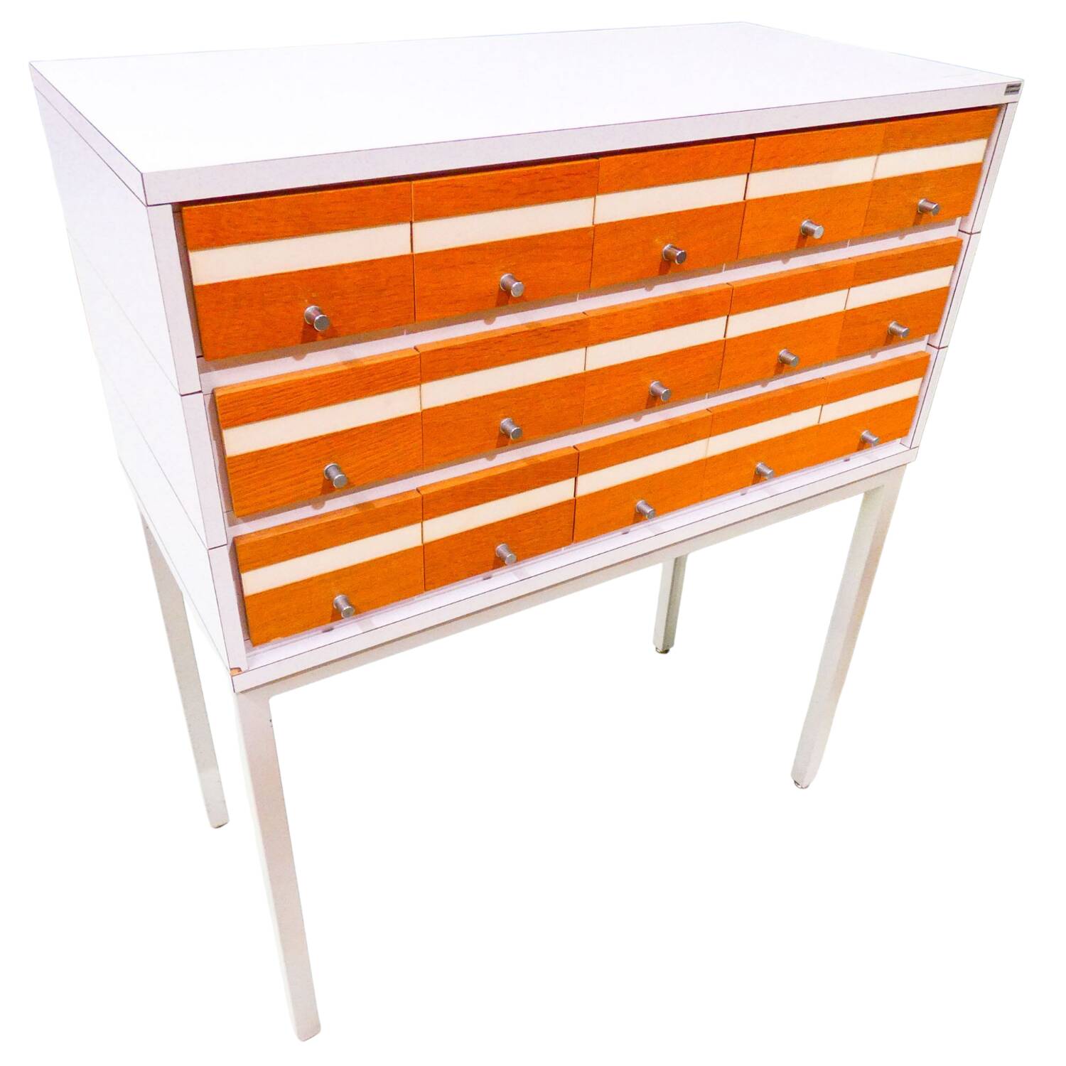 Meuble de Métier Vintage Borgeaud - 15 Tiroirs - Design Industriel & B