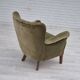 1970s, Danish design, lounge chair, original condition, furniture velour.