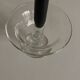 Pair of 19th century Medici glass candlesticks with button feet