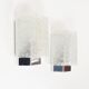 Pair of 'ice glass' wall lamps by Doria Leuchten
