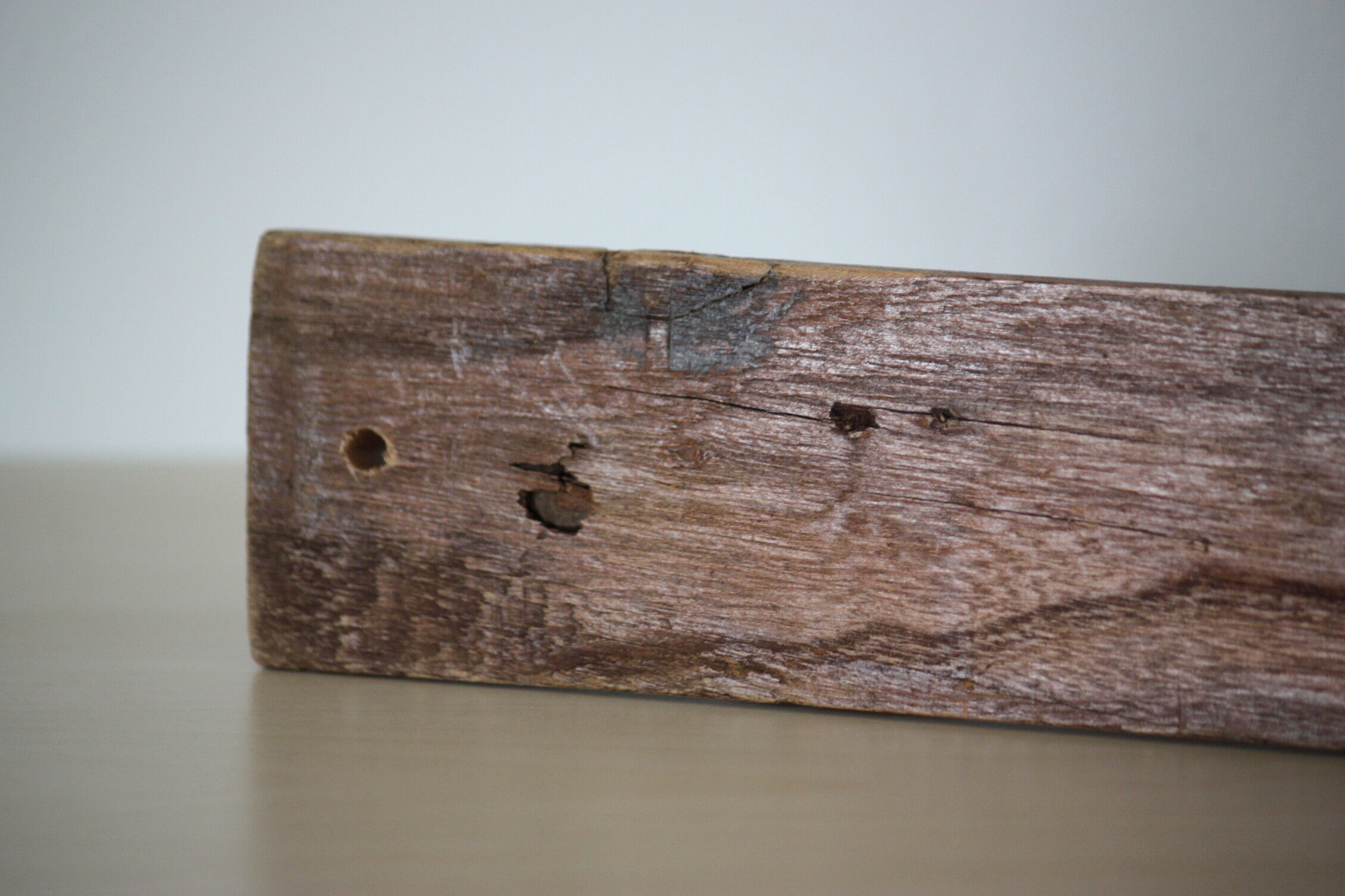 Turned wooden coat holder