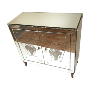 meuble 2 portes miroir