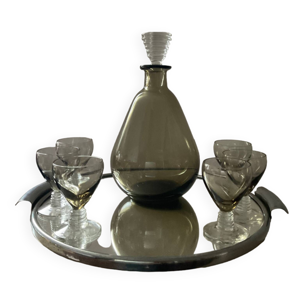 Service à liqueur Art Déco Bayel Fains France