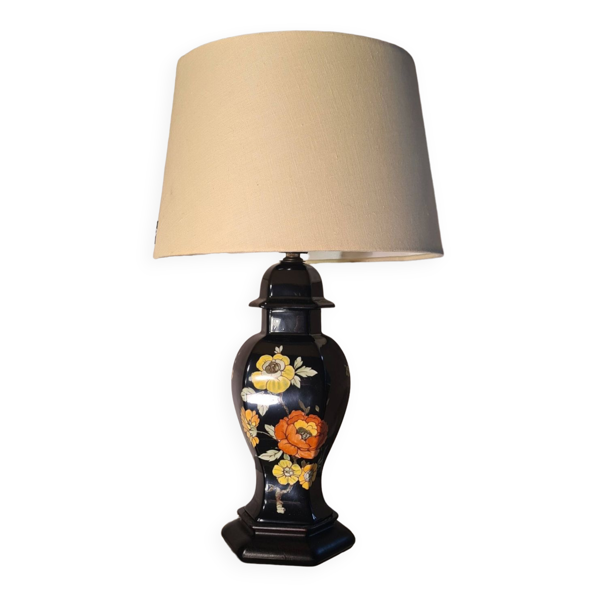 Asian lamp 42x25 with an adjustable lampshade