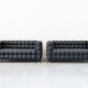 Kubus Sofas, Two Places by Josef Hoffmann for Wittmann, 1980s, Set of 4