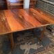 Table console tray wallet walnut sofa back design Vintage 1950