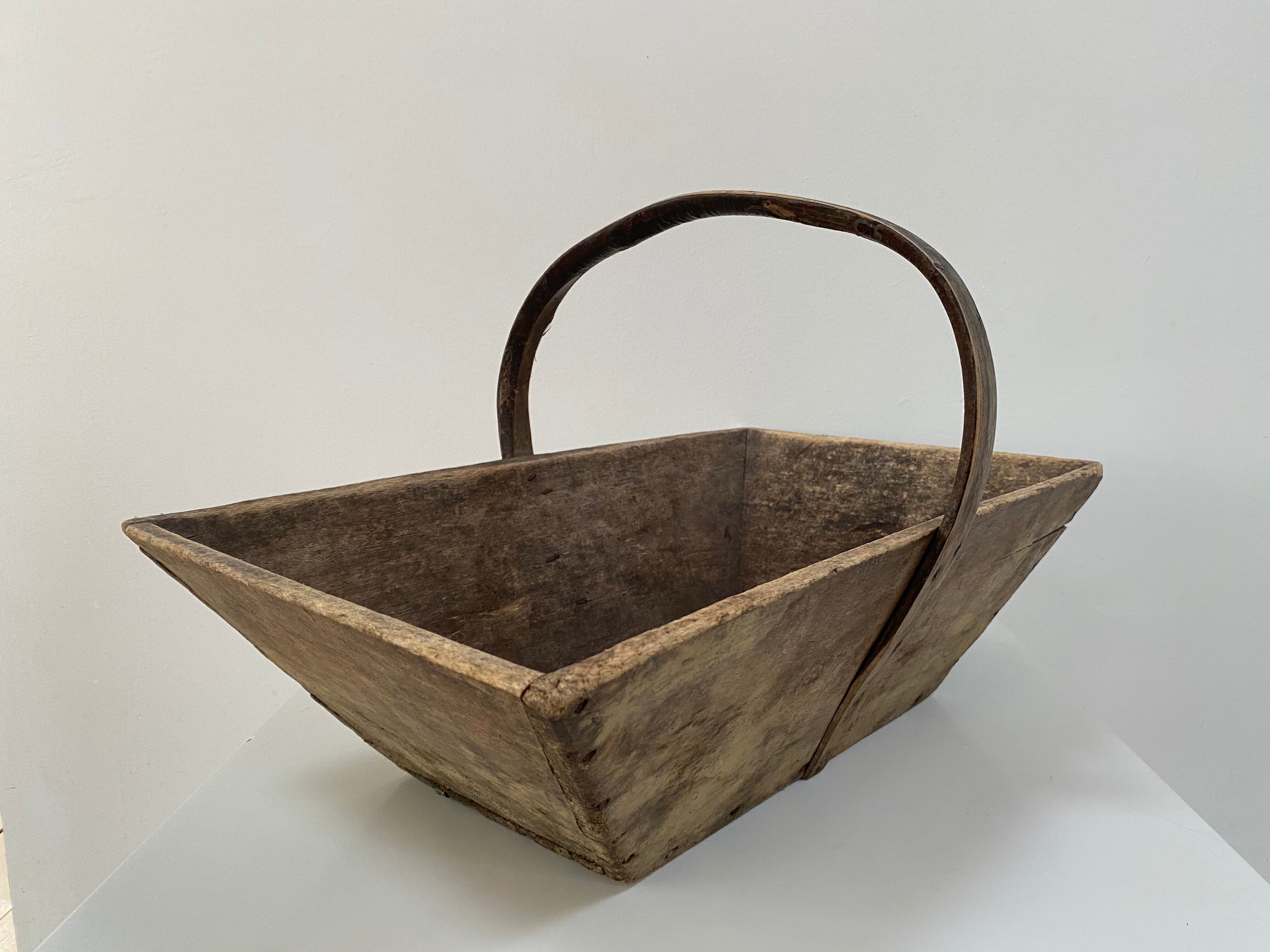 Wooden basket XL oléron fishing bucket
