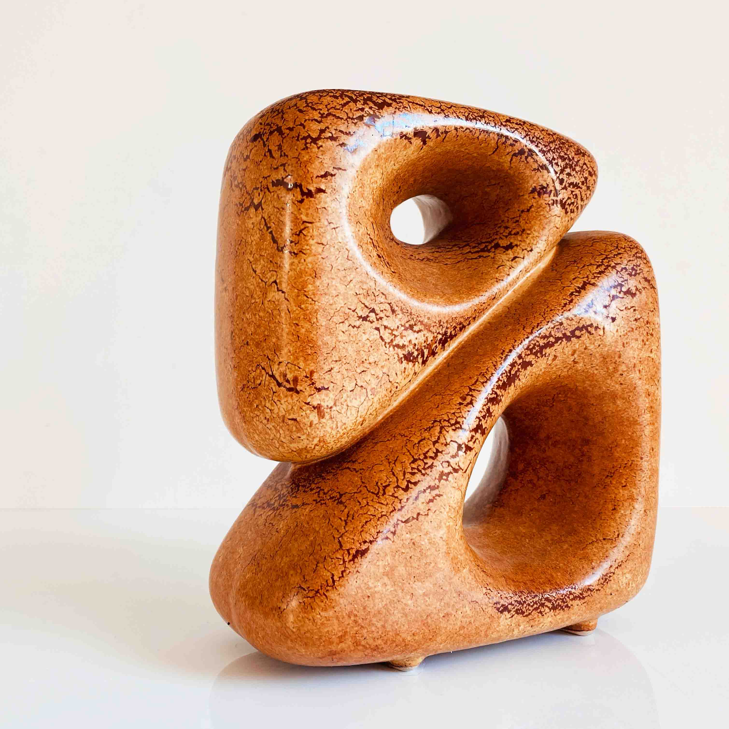 Ceramic Space Age vase by Roberto Rigon, Italy 70s