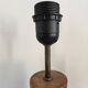 Paire de pieds de lampe bambou en bois