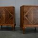 1932s pair of art deco bedside tables, Czechoslovakia
