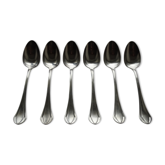 Christofle - 6 tablespoons / desserts silver metal model Printania - 20.2 cm