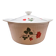 Vintage Digoin fireproof porcelain casserole – Red rose decoration