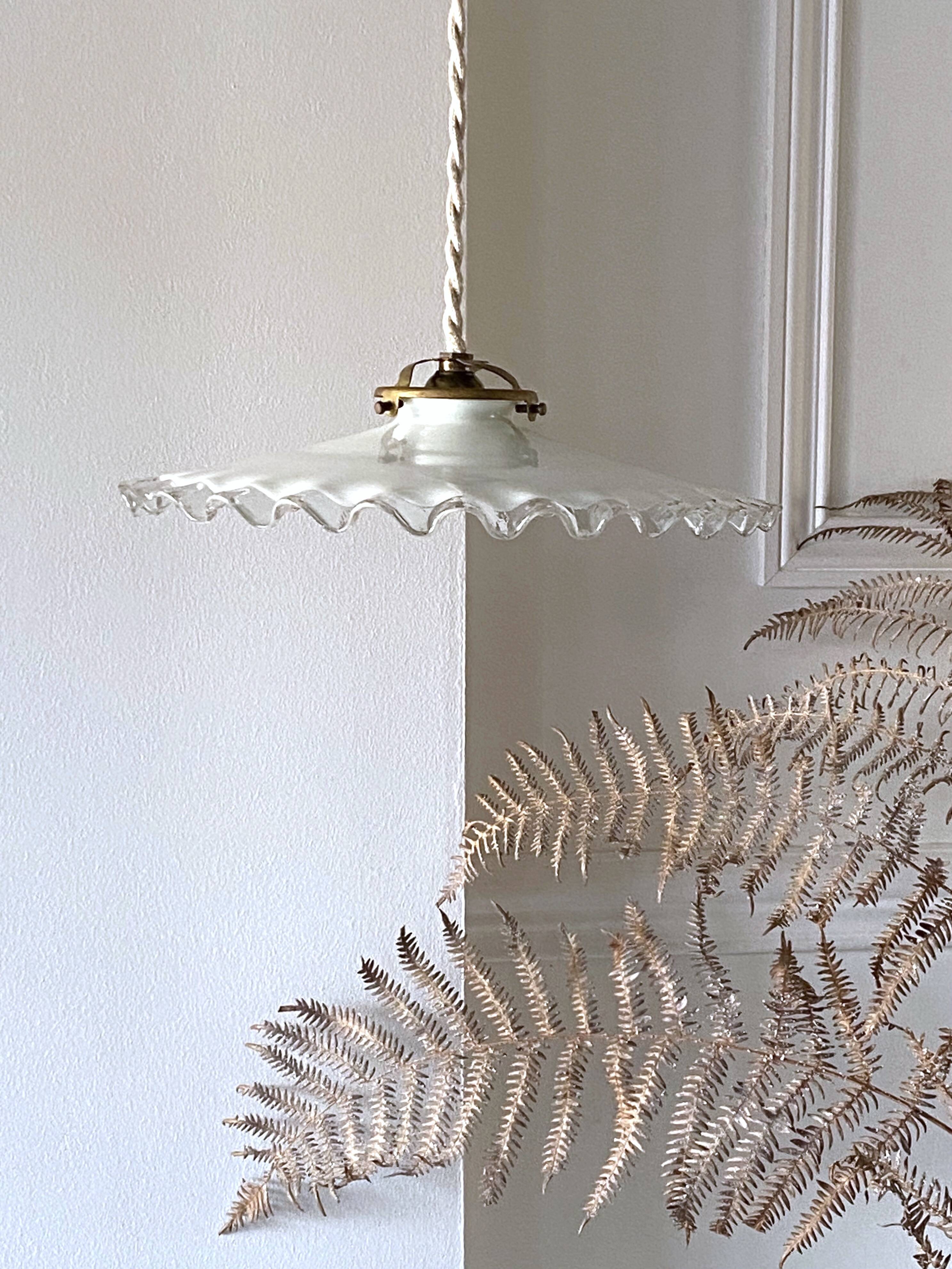 Opaline pendant light