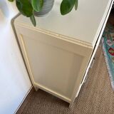Vintage chest of drawers restored in white painted wood