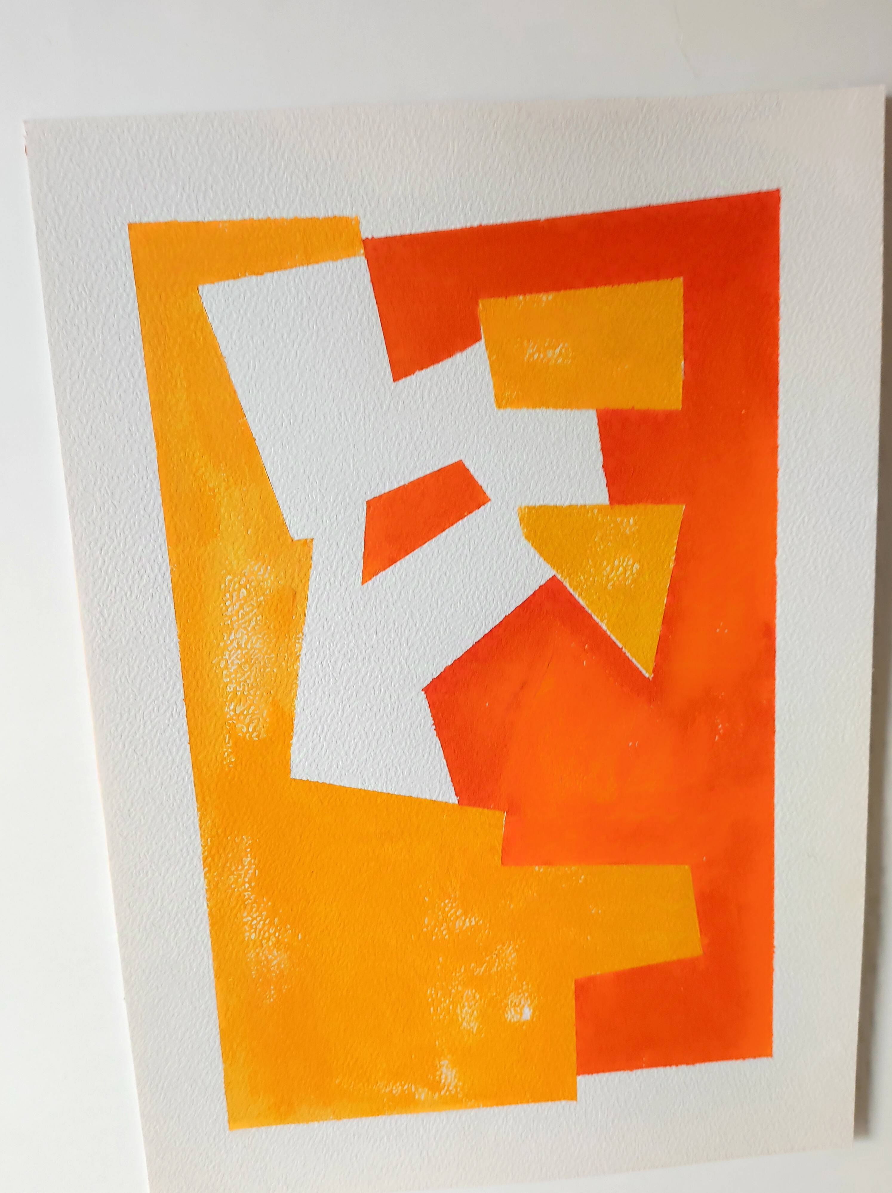 Minimalist geometric painting