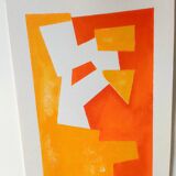 Minimalist geometric painting