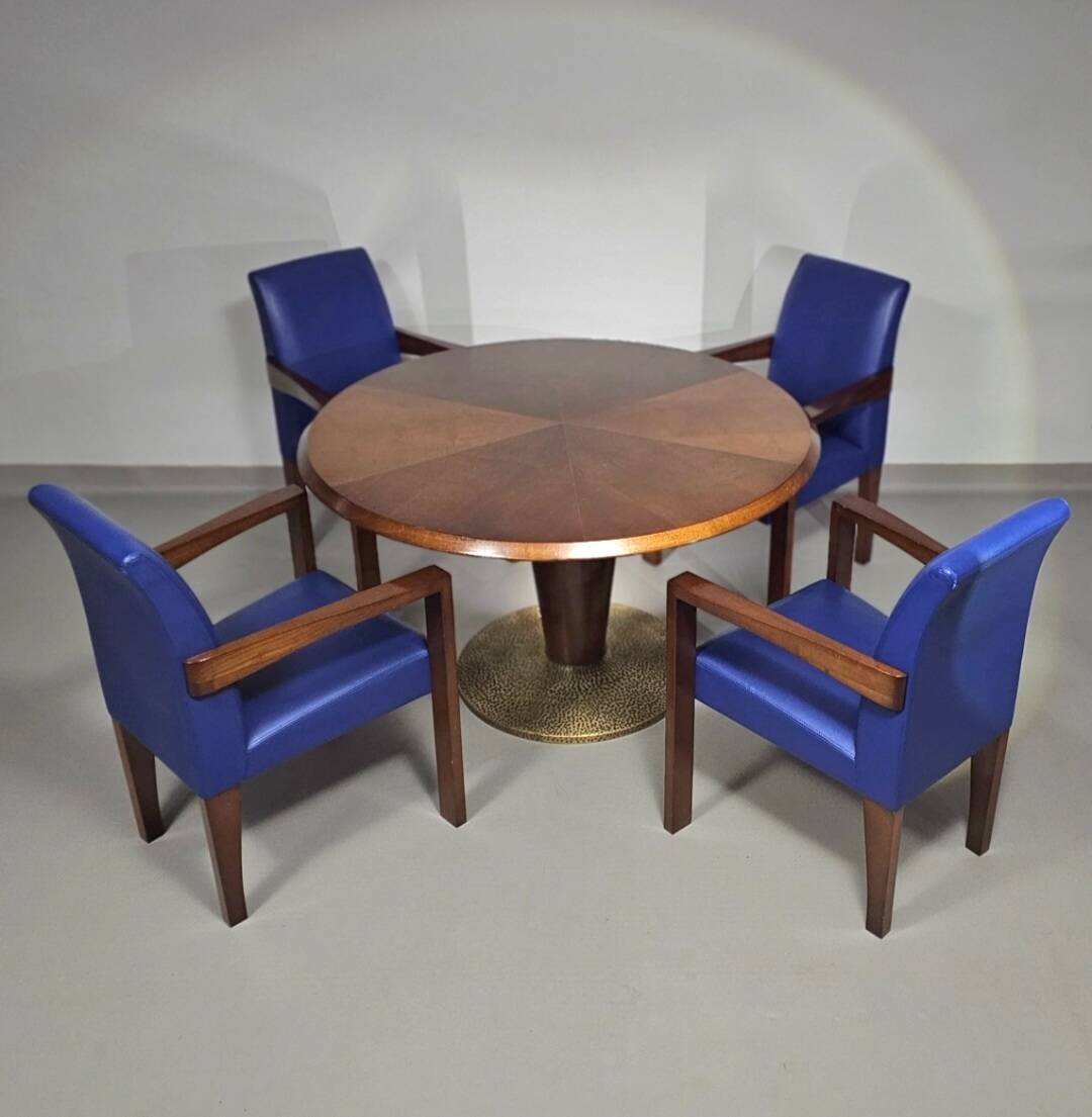 4 x Hugues Chevalier conference Ying Bridge chair / leather