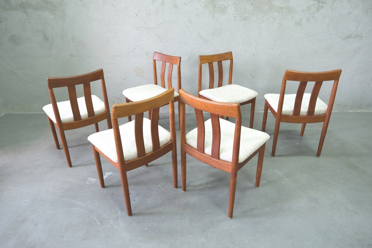 Mid-century teak dining chairs from Vamdrup stolfabrik, 1960s, set of 6
