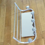 Vintage wall coat rack with mirror